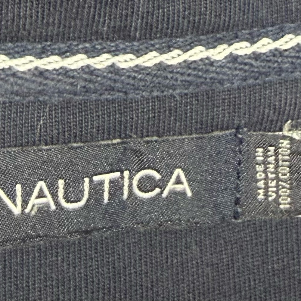 Vintage Navy and Green 1/4 Zip pullover - Picture 3 of 5
